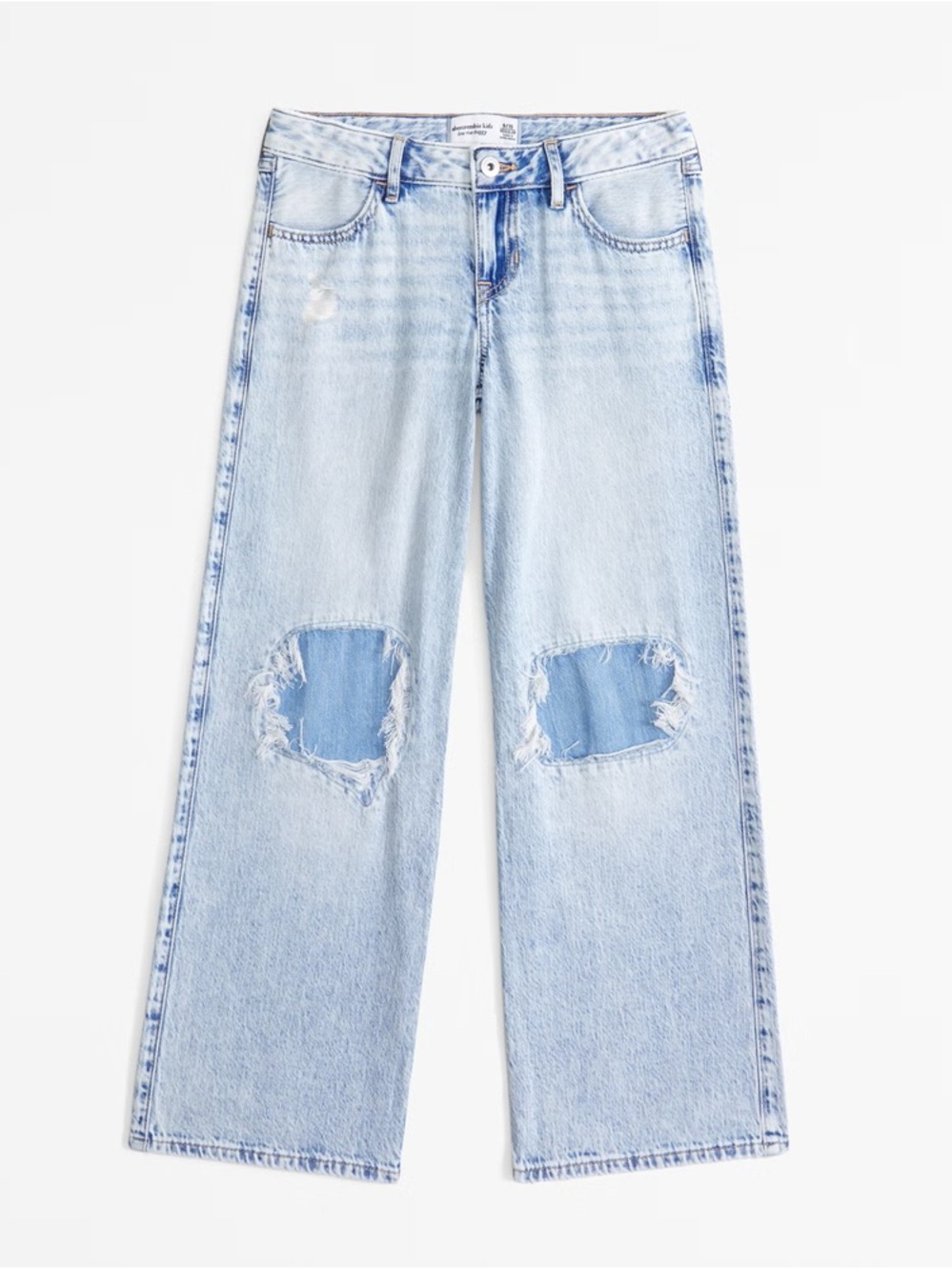 abercrombie kids lightweight low rise baggy jeans